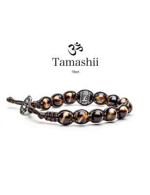BRACCIALE OCCHIO DI TIGRE UOMO-DONNA TAMASHII RUOTA DELLA PREGHIERA BHS1100-214 Tamashii