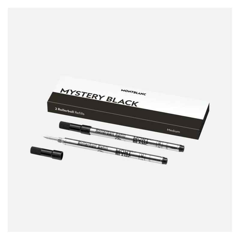 2 REFILL PER ROLLER M MYSTERY BLACK MONTBLANC MEISTERSTUCK