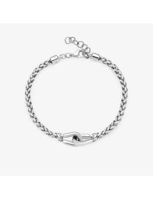 BRACCIALE CATENA SPIGA ACCIAIO KNOCKER UOMO BROSWAY 