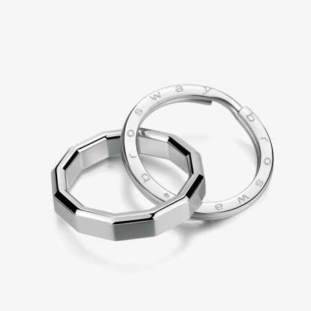 PORTACHIAVI ACCIAIO LUCIDO E SATINATO RIPTIDE UOMO BROSWAY  BTD034 Brosway