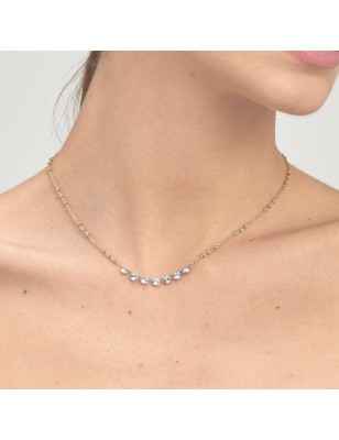 GIROCOLLO SYMPHONIA COLOR ORO E CRISTALLI DONNA BROSWAY BYM137 Brosway