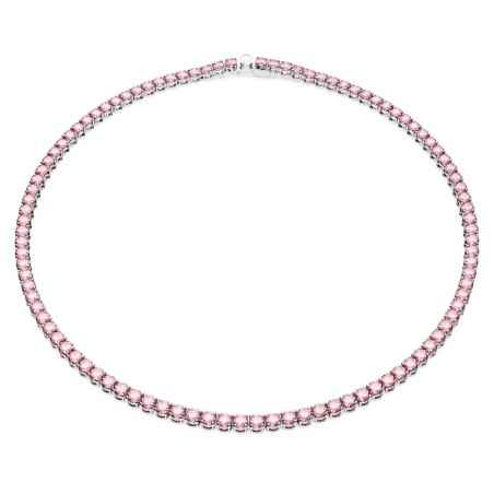 COLLANA TENNIS ROSA PLACCATO RODIO DONNA SWAROVSKI  5681800 Swarovski