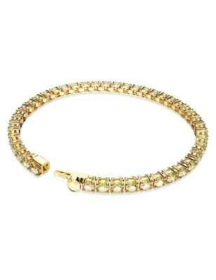 BRACCIALE TENNIS GIALLO TAGLIO TONDO M SWAROVSKI 5648933 SWAROVSKI