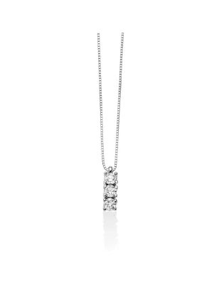COLLANA TRILOGY ORO BIANCO DIAMANTI DONNA MILUNA  CLD4115-024G7 Miluna