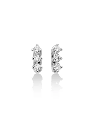 ORECCHINI TRILOGY DIAMANTI A VALENTINO ORO BIANCO DONNA MILUNA ERD2494-048G7 Miluna
