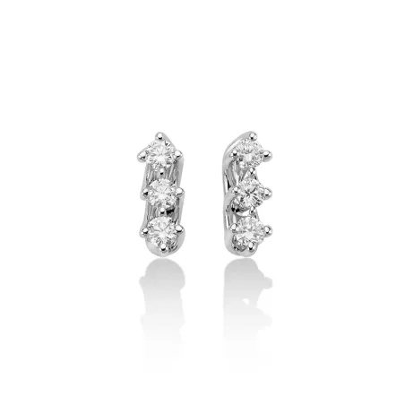 ORECCHINI TRILOGY DIAMANTI A VALENTINO ORO BIANCO DONNA MILUNA ERD2494-048G7 Miluna