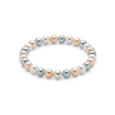 BRACCIALE PERLE E ARGENTO DONNA MILUNA LE PERLE PBR1671 MILUNA