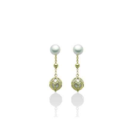ORECCHINI ARGENTO DORATO DONNA MILUNA LE PERLE PER2450G MILUNA