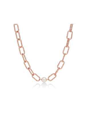 COLLANA ARGENTO ROSE PERLA DONNA MILUNA LE PERLE PCL6070R MILUNA