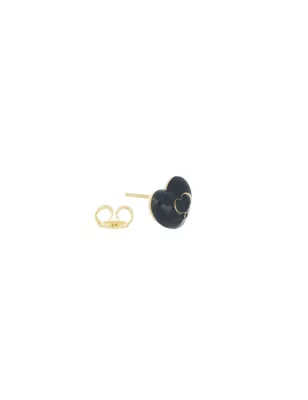 ORECCHINI SMALTO NERO CUORE BON TON DONNA MAMAN ET SOPHIE  ORBNT42GI MAMAN ET SOPHIE