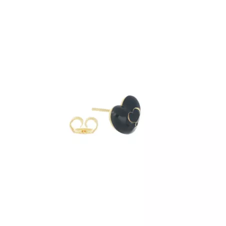 ORECCHINI SMALTO NERO CUORE BON TON DONNA MAMAN ET SOPHIE  ORBNT42GI Maman et Sophie