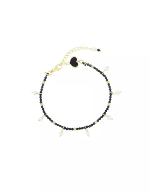 BRACCIALE SPINELLI E PERLE PENDENTI DONNA MAMAN ET SOPHIE  BRISF2SPPE MAMAN ET SOPHIE