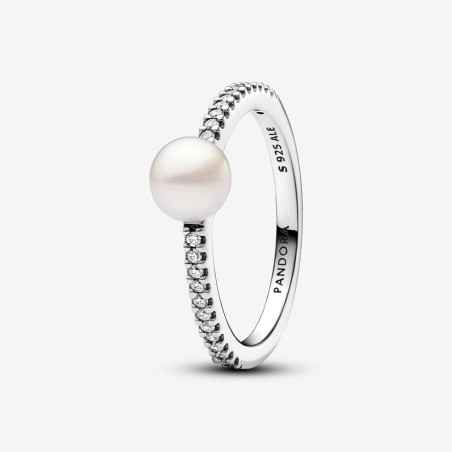 ANELLO PERLA ACQUA DOLCE E PAVE' MIS.50 PANDORA 193158C01-50 PANDORA