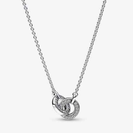 COLLANA CERCHI INTRECCIATI PAVE' DONNA PANDORA  392736C01-45 Pandora