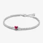 BRACCIALE TENNIS CON CUORE ROSSO DONNA PANDORA BRACCIALE TENNIS CON CUORE ROSSO DONNA PANDORA