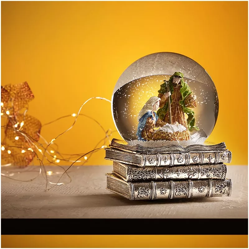 DECORAZIONE BOULE DE NEIGE PRESEPE DONNA OTTAVIANI DECORAZIONE BOULE DE NEIGE PRESEPE DONNA OTTAVIANI