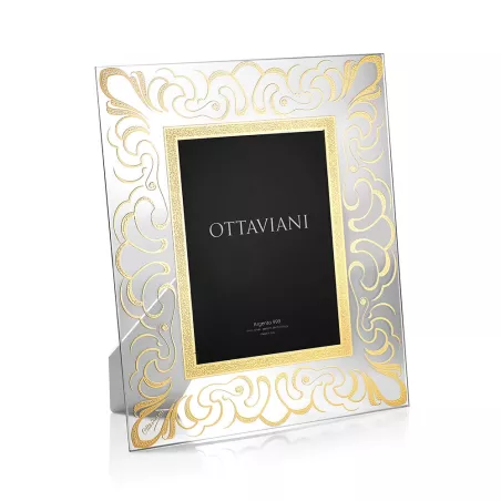 CORNICE PORTAFOTO CRISTALLO CLASSICA FINITURA ORO DONNA OTTAVIANI  6007O Ottaviani