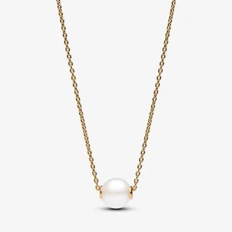 COLLANA DORATA CON PERLA D'ACQUA DOLCE DONNA PANDORA  363167C01-45 PANDORA