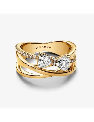 ANELLO FASCIA INTRECCIATA SOTTILE CON FIOCCO LUMINOSO M52 PANDORA 163511C01-52 Pandora