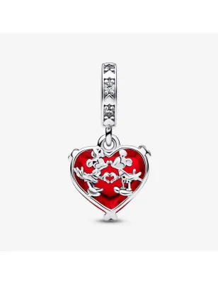 CHARM PENDENTE DISNEY, MICKEY E MINNIE, CUORE VETRO MURANO PANDORA  - category_name - XDMG De Marchi Gianotti