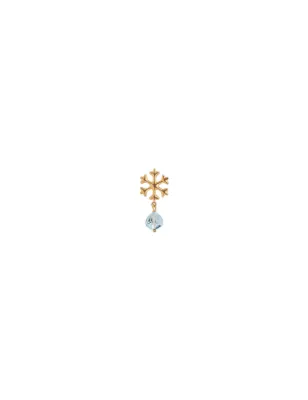 MONORECCHINO SNOWFLAKE TOPAZIO AZZURRO ROSSOPREZIOSO OC 24416 TA ROSSOPREZIOSO