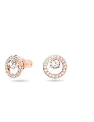 ORECCHINI A LOBO COLOR ORO ROSA DONNA SWAROVSKI  5199827 Swarovski