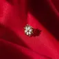 MONORECCHINO STELLA DI NEVE GHIACCIO ROSSOPREZIOSO