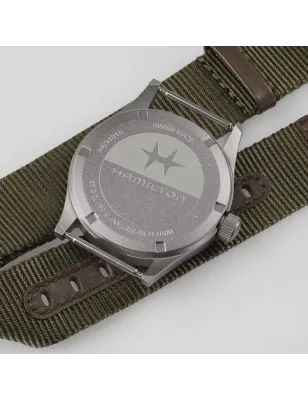 OROLOGIO NATO MILITARE QUADRANTE BIANCO 38MM UOMO HAMILTON KHAKI H69401910 Hamilton
