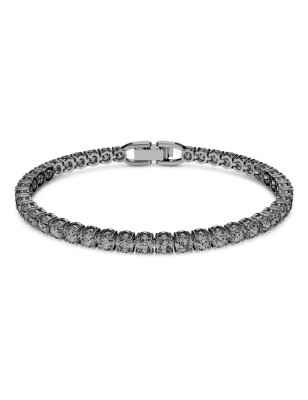 BRACCIALE TENNIS DELUXE GRIGIO MIS.M DONNA SWAROVSKI 