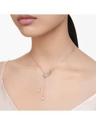 COLLANA PENDENTE Y PIUMA BIANCA NICE SWAROVSKI 5663485 SWAROVSKI