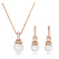 SET ORIGINALLY BIANCO PLACCATO ORO ROSA SWAROVSKI SET ORIGINALLY BIANCO PLACCATO ORO ROSA SWAROVSKI