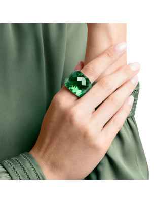 ANELLO NIRVANA VERDE FINITURA TONO DORATO DONNA SWAROVSKI  5474365 SWAROVSKI