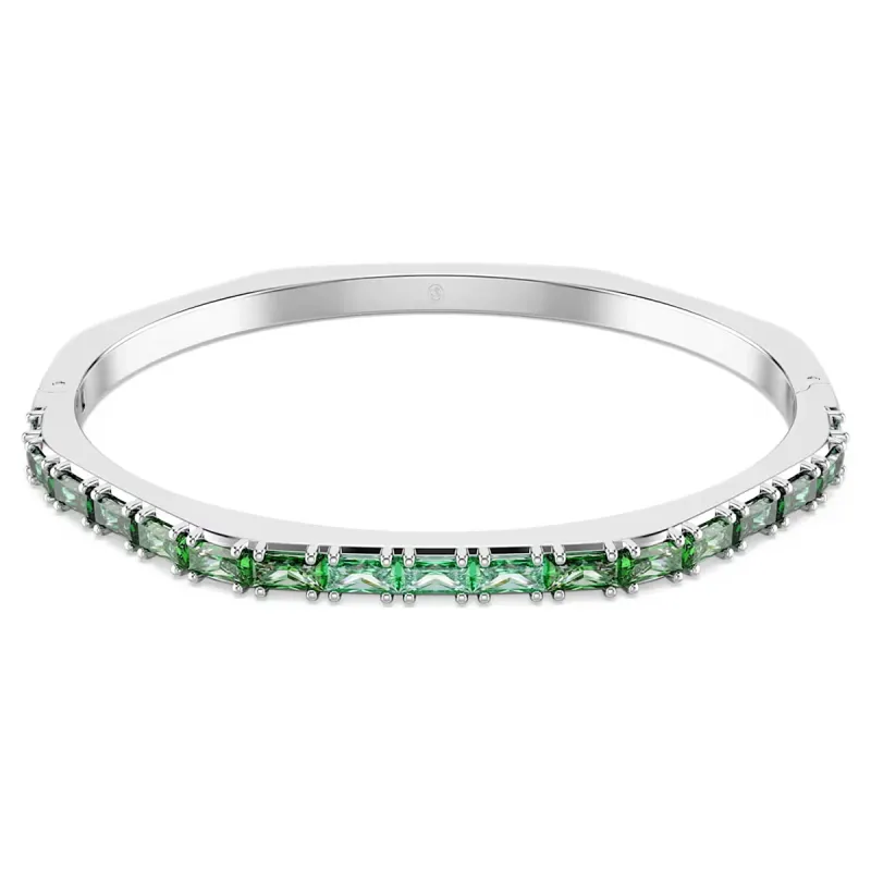 BRACCIALE RIGIDO MATRIX TAGLIO BAGUETTE VERDE S DONNA SWAROVSKI 