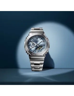 OROLOGIO ANALOGICO DIGITALE AZZURRO CIELO UOMO CASIO G-SHOCK GM-2110D-2AER Casio