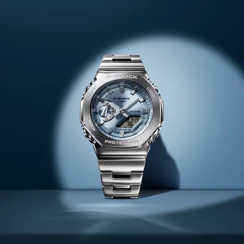 OROLOGIO ANALOGICO DIGITALE AZZURRO CIELO UOMO CASIO G-SHOCK