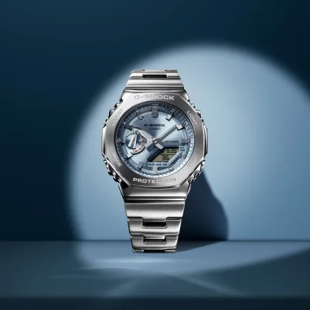 OROLOGIO ANALOGICO DIGITALE AZZURRO CIELO UOMO CASIO G-SHOCK GM-2110D-2AER Casio