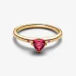 ANELLO SOLITARIO CUORE ROSSO MIS.48 DONNA PANDORA 