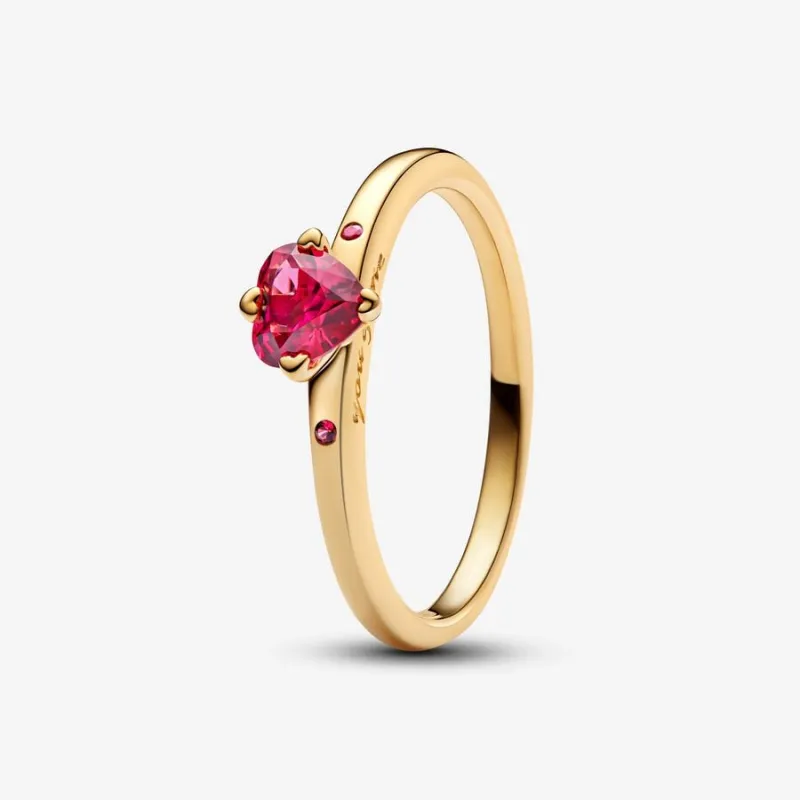 ANELLO SOLITARIO CUORE ROSSO MIS.52 DONNA PANDORA ANELLO SOLITARIO CUORE ROSSO MIS.52 DONNA PANDORA