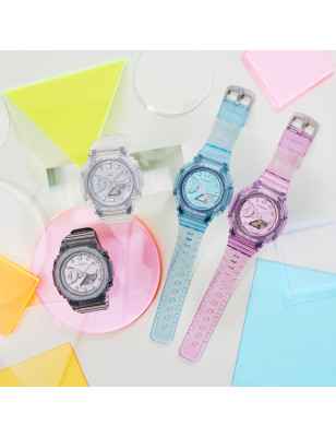 OROLOGIO TRASLUCIDO AZZURRO UOMO CASIO G-SHOCK GMA-S2100SK-2AER Casio
