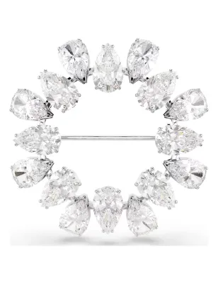 SPILLA MATRIX TAGLIO PEAR RODIO DONNA SWAROVSKI 