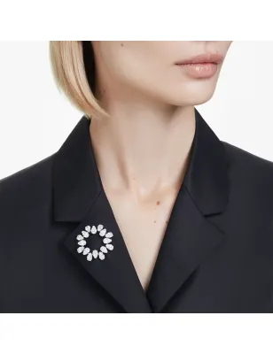 SPILLA MATRIX TAGLIO PEAR RODIO DONNA SWAROVSKI 