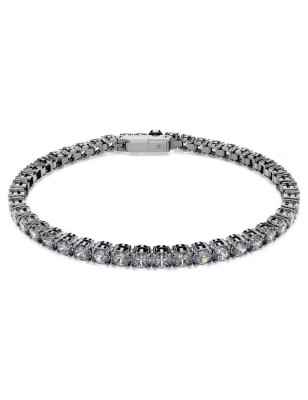 BRACCIALE MATRIX TENNIS PLACCATO RUTENIO XL UOMO SWAROVSKI  5706561 Swarovski