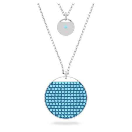 COLLANA PENDENTE BLU DONNA SWAROVSKI GINGER 5642942 Swarovski
