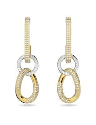 ORECCHINI PENDENTI DEXTERA BIANCHI DONNA SWAROVSKI 