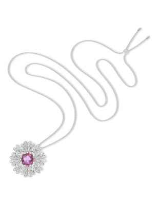 COLLANA PENDENTE E SPILLA FIORE ROSA DONNA SWAROVSKI  5642858 Swarovski