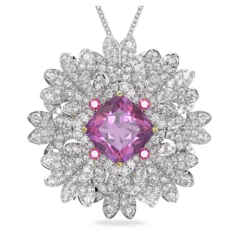 COLLANA CIONDOLO SPILLA FIRMATA VNTG VOGUE AB FAB 3D PERLE A CASCATA