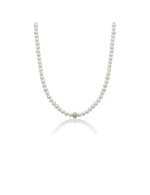 COLLANA PERLE 5.5MM BOULE STELLATA DONNA MILUNA  PCL5904V Miluna
