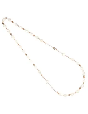 COLLANA BRACCIALE DOPPIA PERLA SCARAMAZZA DONNA MAMAN ET SOPHIE 