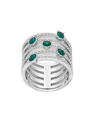 ANELLO CREATIVITY VERDE RODIO M55 DONNA SWAROVSKI 