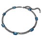 COLLANA TAGLIO OTTAGONALE BLU UOMO SWAROVSKI COLLANA TAGLIO OTTAGONALE BLU UOMO SWAROVSKI